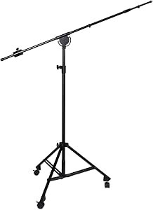 LyxPro professional overhead studio boom stand with a long telescoping arm.